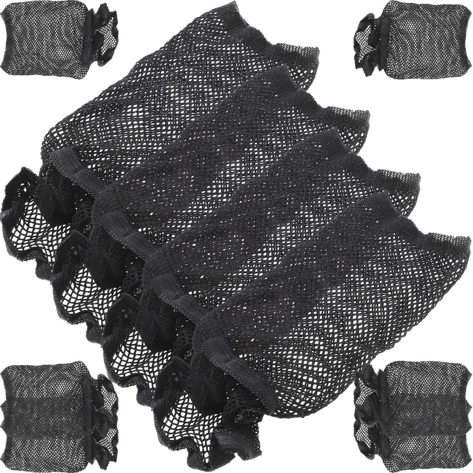 10 Pcs Invisible Wig Bun Cover Accessory Cap for Wigs Nets Open