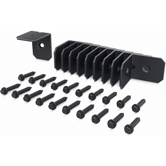 10 Pcs Ironwood Rafter Clips 2" | Decorative Angle Rafter Clips for Pergola, Deck, Fence and Outdoor Wood Structures | Powder-Coated Galvanized Steel Hardware