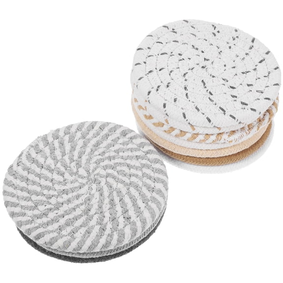 NIAIZEK Coffee Coasters Polyester Fiber Glue Heat Resistant Families Dining Room 10Pcs