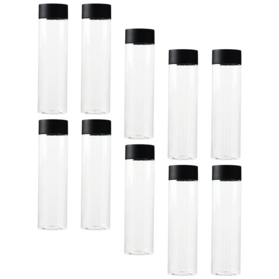 10 Pcs Juice Bottles Empty Plastic Bottles with Caps Home Stuff Mini Water Bottles Clear Water Bottles with Caps