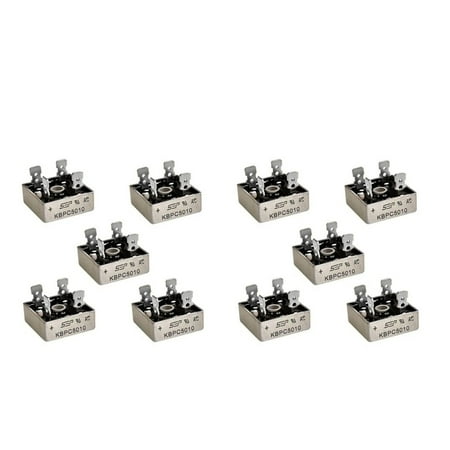 10 Pcs KBPC5010 1000V 50A Metal Case Single Phase Diode Bridge Rectifier