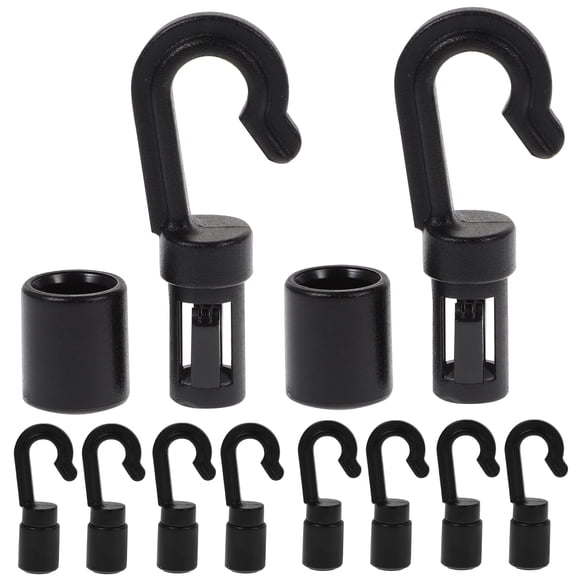 10 Pcs Boat Mooring Hooks Black Sailboat Accessories Marine Hardware for Secure Docking