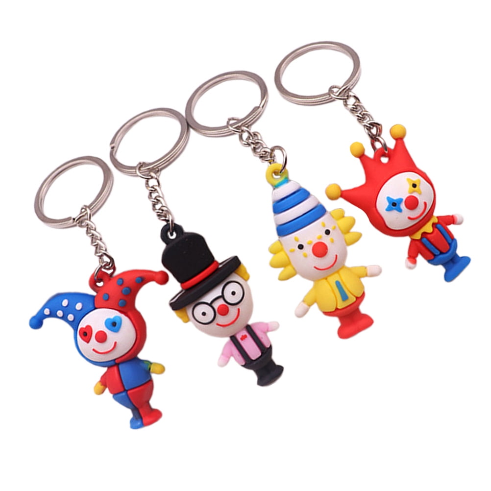 10 Pcs Key Chain Rings Cartoon Clown Keychain Creative Child Walmart 10 pcs key chain rings cartoon clown keychain creative child walmart
