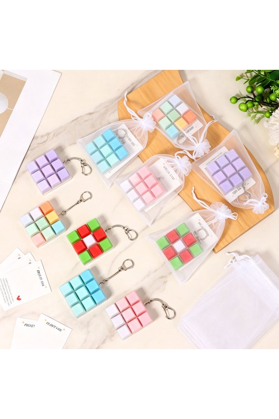 10 Pcs Keyboard Clicker Keychain 9 in 1 Keycap Stress Relief Decompression Button Finger Clicker for Office Present Adults to Relief Stress