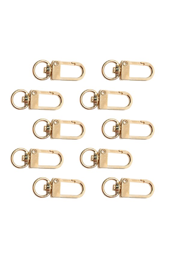 10 Pcs Keychain Clips Metal Lobster Clasps Chain Buckles Hardware Accessories for Jewelry Making