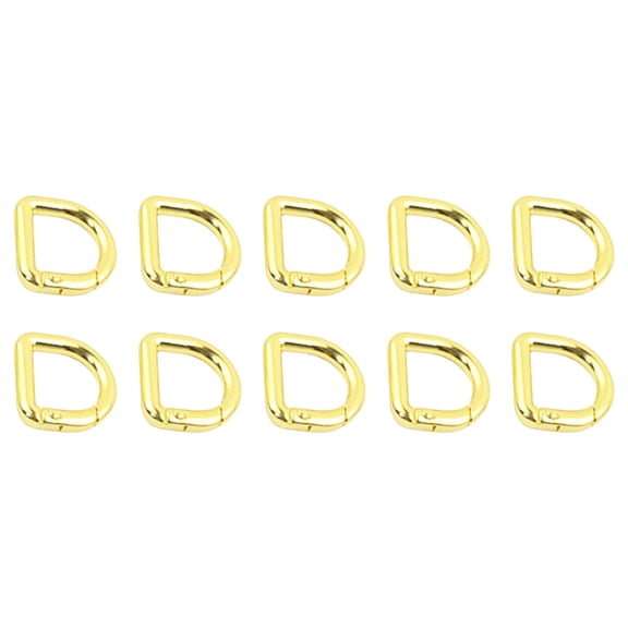 10 Pcs Keyring Clip Buckles D Rings Spring Key Hooks Keychain Clip for Purse Keychain Hardware Pet Collar Accessories