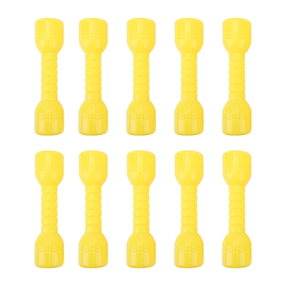 10 Pcs Kids Dumbbell Toy ABS Plastic Safe Anti Deformation Children Dumbbell Fitness Toy Performance Dancing Tool Sport Exercise Toy yellow