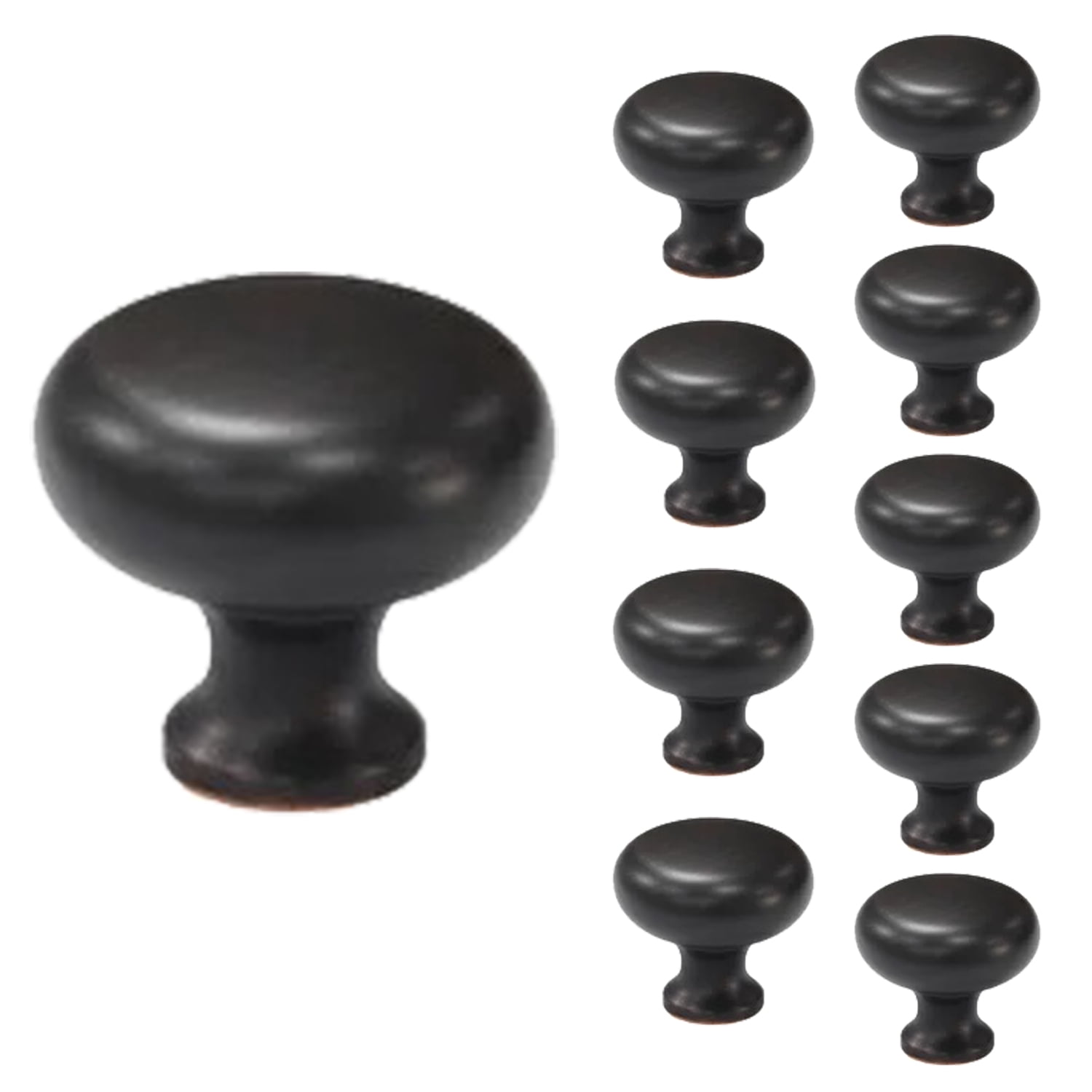 16Pcs Cabinet Knobs, Round Drawer Knobs, Mushroom Door Handles Pulls