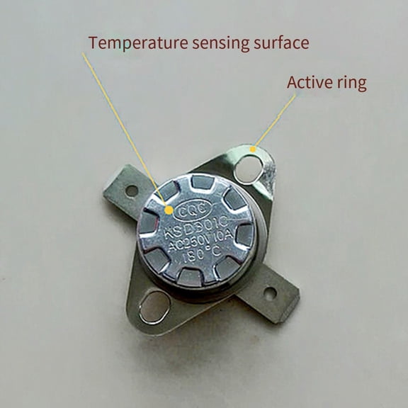 10 Pcs Ksd301 Thermostat 356/365°F Adjust Snap Disc Temperature Switch 185°C