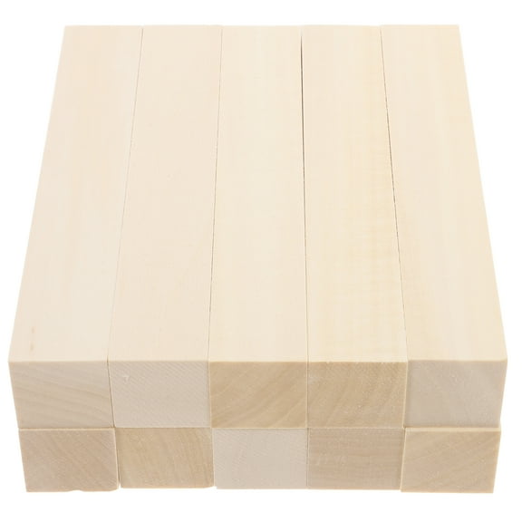 FRCOLOR Basswood Carving Blocks for Home DIY Crafting Projects Beige Color Soft Texture Versatile Use 10pcs