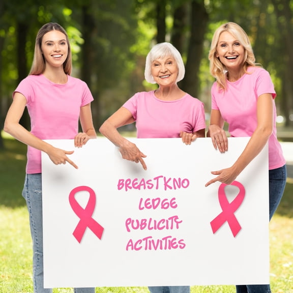 10 Pcs Large Breast Health Awareness Decor Donation Felt Pink Ribbon with Glue Point 11.6 x 6.3 Inch Felt Cutout for Breast Awareness Month Donation Fundraising Decoration