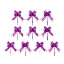 10 Pcs Large Pull Bows for Gift Wrapping,6.29 Inch Pull Bows for Present Wrapping Gift Baskets Flower Bouquets,Pull Ribbon Gift Bows for Party,Christmas,Valentine's Day,Wedding,Birthday