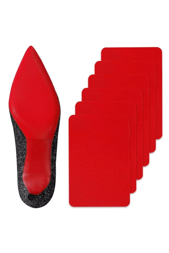 10 Pcs Large Shoe Slip Pad Non Slip Shoe Pads Self Adhesive Skid Shoe Tread Bottom Noise Reduction Rubber Sole for Men Women High Heel Leather Shoes (9.84 x 3.94 Inch, 5.12 x 3.15 Inch) B49