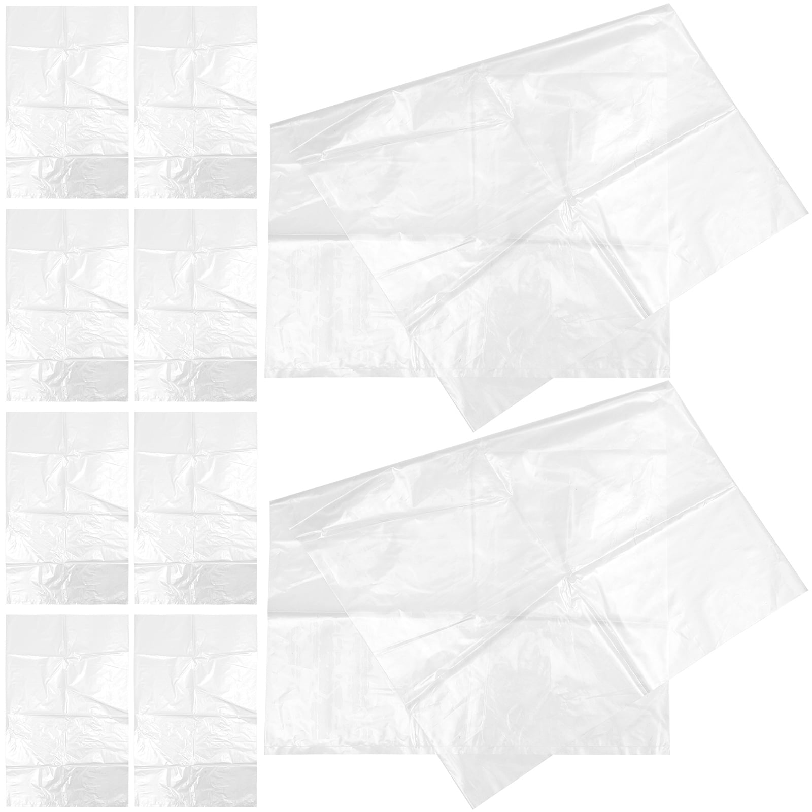 10 Pcs Large Sofa Cover Clear Plastic Bag Dustproof Pet Couch Covers