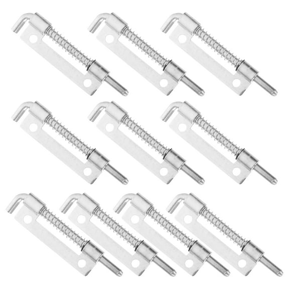 10 Pcs Latch Hinge Hinges Bolts Trailer Spring Loaded Latch for Gate Spring Loaded Locking Latch Bolt