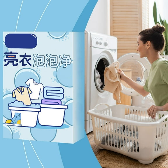 10 Pcs Laundry Effervescent Tablets, Stain Remover & Whitener, For Machine Wash, Fresh Scent