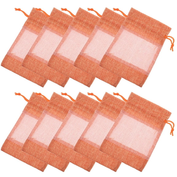 10 Pcs Lavender Sachet Bag Clear Gift Bags Small Gift Bags Bags for Storage Small Mesh Gift Bags