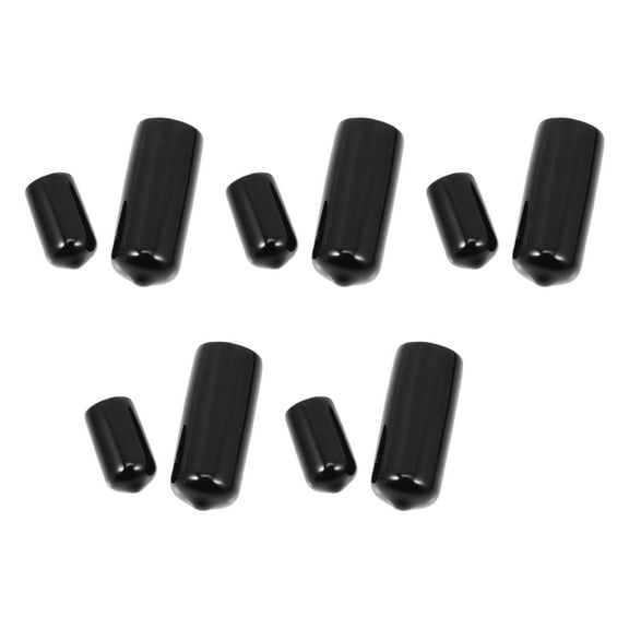 GETAJGHSD Billiard Cue Easy Install No Glue Black Rubber 10Pcs