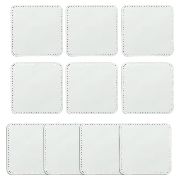 10 Pcs Leather Hat Patches 8 Shapes for Hat Jeans Shirt Jackets, Sublimation Patches Decorative Patches
