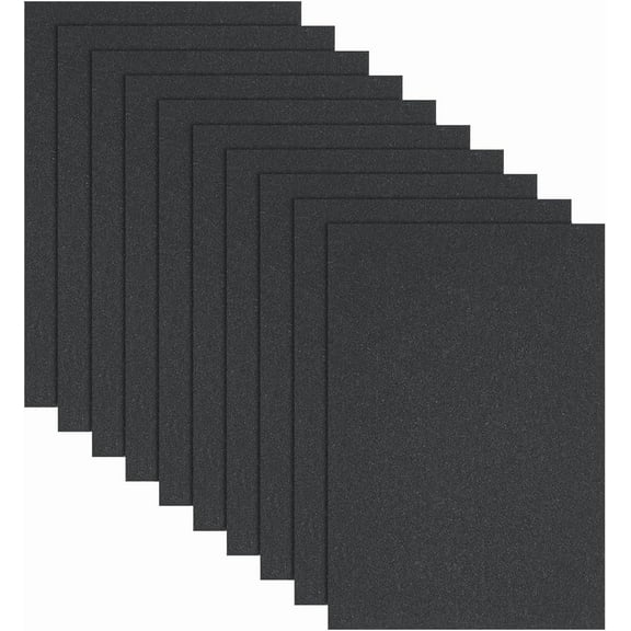 10 Pcs Leather Stiffener Sheets Black Bag Stiffener 7.87x11.8 Inch Bonded Leather Sheet for Leather Bag Liner Craft DIY