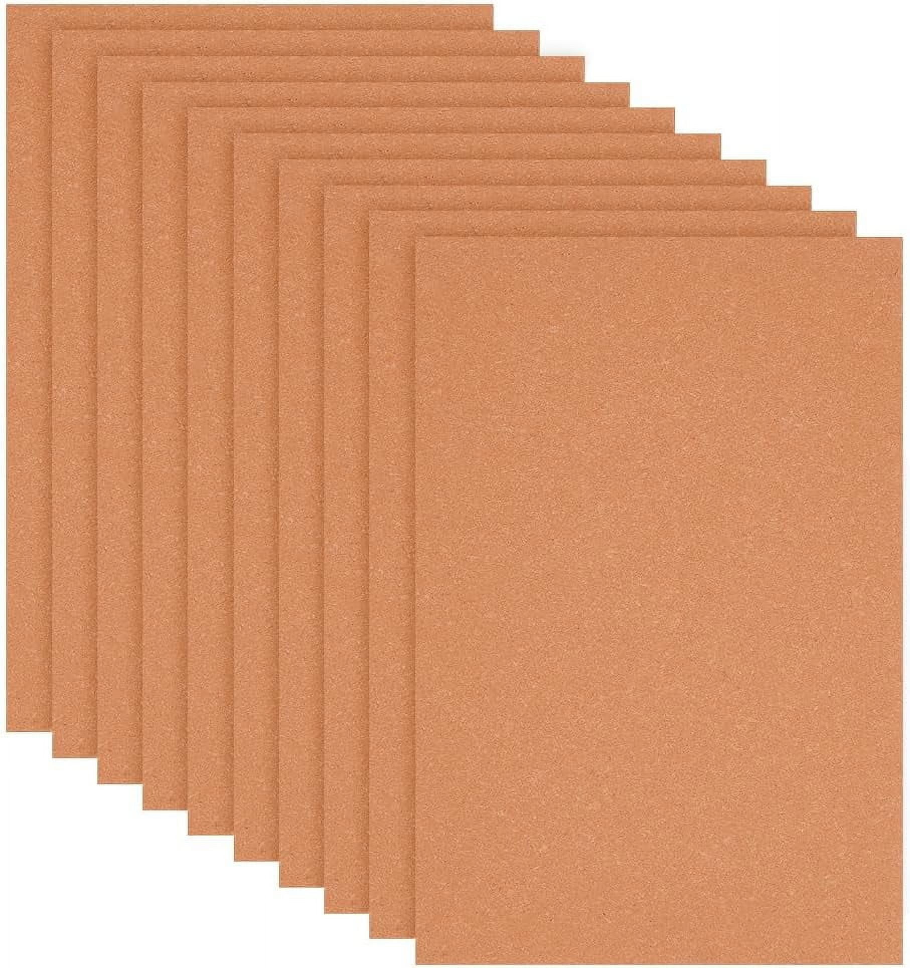 10 Pcs Leather Stiffener Sheets Light Salmon Bag Stiffener 7.87x11.8 Inch Bonded Leather Sheet for Leather Bag Liner Craft DIY