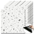 thumbnail image 1 of 10 Pcs Light Gray Terrazzo Peel and Stick Floor Tiles, 12x12 in Covers 10 Sq. Ft. Self-Adhesive DIY Vinyl Flooring, Removable & Waterproof for Bathroom, Kitchen, Walls, Bedroom, 1 of 8