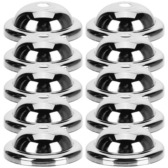 TABLZONE Round Metal Ceiling Light Canopy Plate 10Pack Silver for Living Room Decorative Lighting