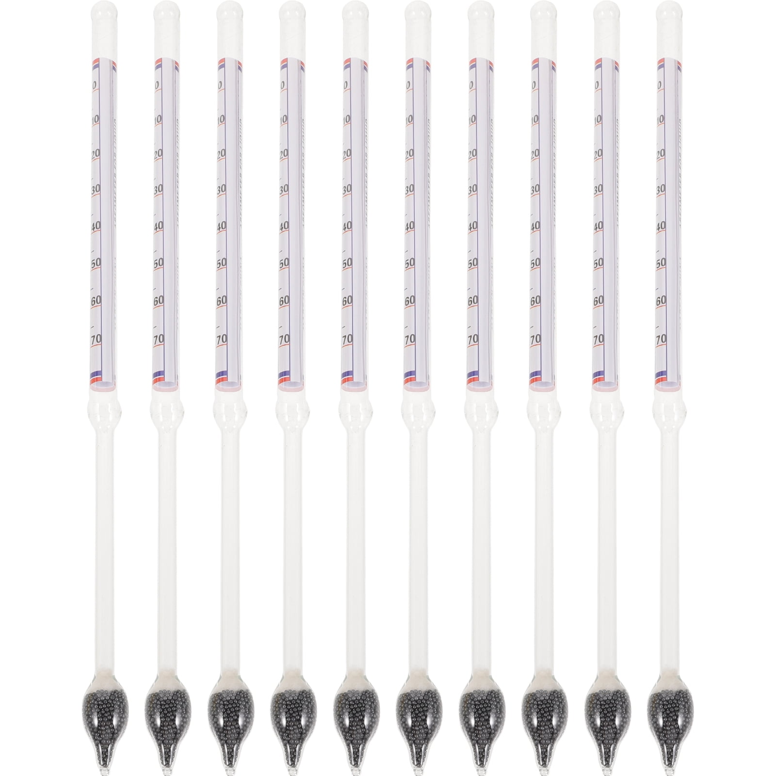 10 Pcs Liquid Gauges Alcohol Hydrometer Measure Wine Hydrometers Sweet