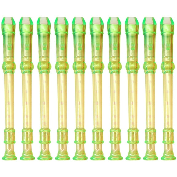 10 Pcs Little Flute Toys Beginner Instrument Wooden Flute Small Tape Recorder Kids Playset Small Clarinet Child Baby