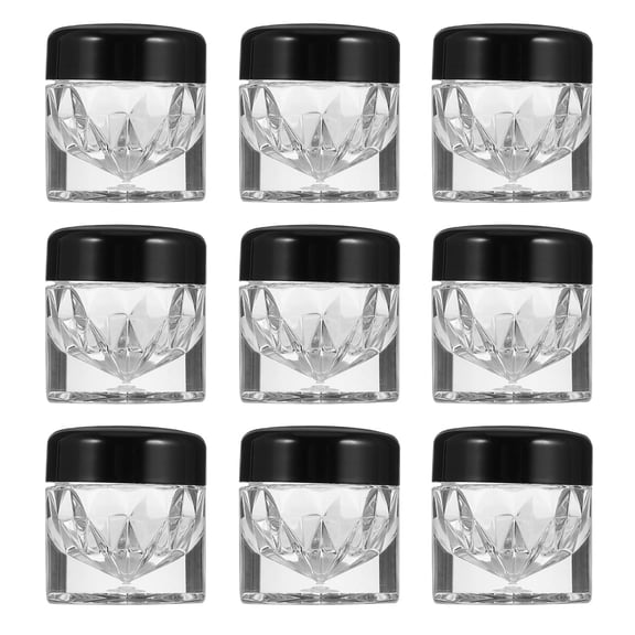 10 Pcs Loose Powder Bottle Gift Glass Containers with Sifter Storage Bottles Plastic Cap Travel