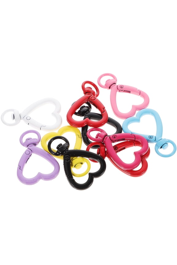 Heart-Shaped Keychain Clips, 1.5 Inch Zinc Alloy Key , and Stylish Accessories for Bags and Keys