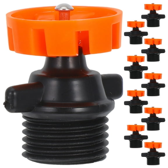 HEMOTON Automatic Rotating Sprinkler Heads for Garden with 360 Degree Coverage and Fine Mist Atomization Made of PP Orange Color 10 Pieces