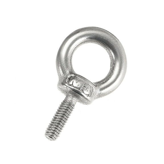 10Pcs M3x9mm Thread 7mm Inside Dia 14mm OD 304 Stainless Steel Lifting Eye Bolt