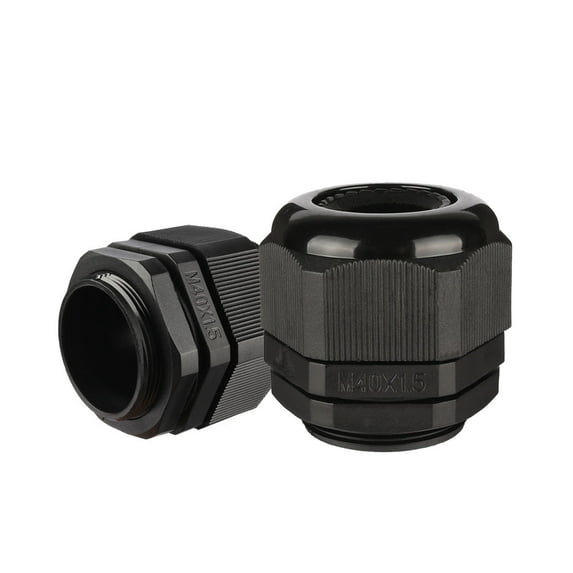 10 Pcs M40 IP68 Nylon Cable Gland Joint Adjustable for 23mm-32mm Dia Cable Wire