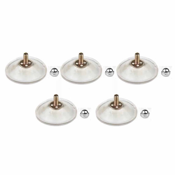 10 Pcs M6 Nut Thumb Screw Large Suction Cups Pad Suckers Turn Plastic Rubber