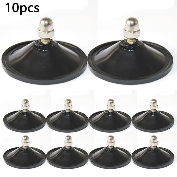 10 Pcs M6 Nut Thumb Screw Large Suction Cups Pad Suckers Turn Plastic Rubber