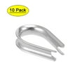 thumbnail image 1 of 10 Pcs M6 Stainless Steel 11/64"-7/32" Wire Rope Cable Thimbles, 1 of 3