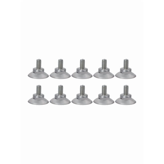10 Pcs M8 Clear Nut Thumb Screw Suction Cups for Smooth for Surfaces, PVC Hooks for Glass, Wall, Kitchen, Bathroom Use(34mm)