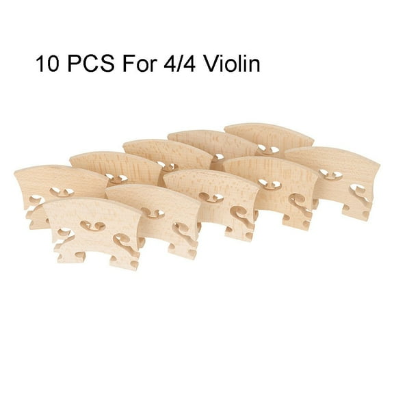 10 Pcs Maple Violin Bridge Regular 4/4 Violin Bridge Violin Accessories