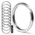 thumbnail image 1 of 10 Pcs Marine Grade Stainless Steel Split Ring for Keychains 1 inch 25mm SS316L Key Rings for Car Keys, 1 of 3