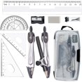 thumbnail image 1 of 10 Pcs Maths Sets for Secondary School - Protractor and Compass Set Geometry Sets, 1 of 5
