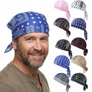 10 Pcs Men's Skull Cap Bandana Hat Breathable Helmet Linner Beanie, Gift for Men, Breathable, Quick-drying, Adjustable