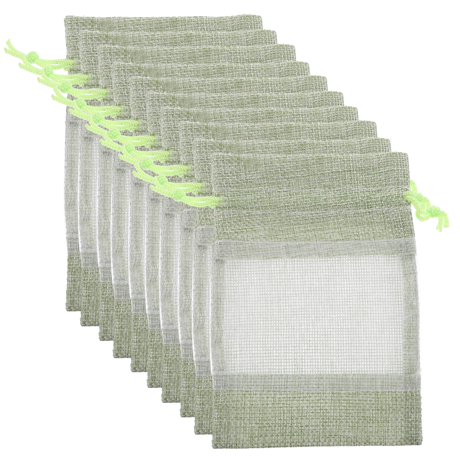 Window Bag 10 Pcs Mesh Bag Clear Bags for Gifts Clear Window Bag Pouch Gift Small ...