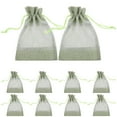 thumbnail image 1 of 10 Pcs Mesh Bag Cosmetic Storage Drawstring Clear Window Gift Bags Sack Tiny Little Aromatherapy Travel, 1 of 6
