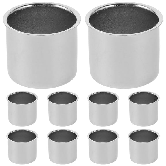 10 Pcs Metal Candle Cup Natural Beauty of Candles Wedding Decor