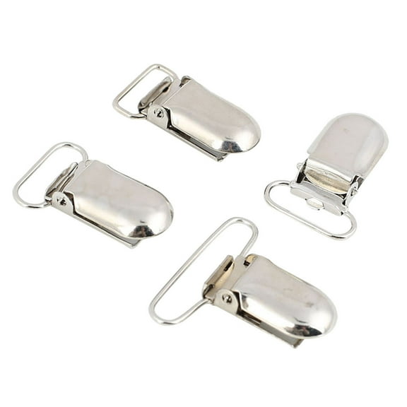 10 Pcs Metal Clips Insert Baby Pacifier Dummy Holders Pacifier Suspender Hook