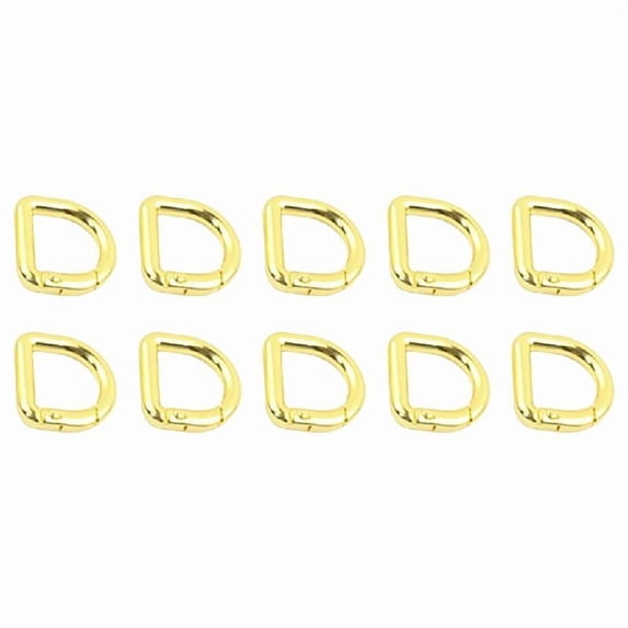 10 Pcs Metal Keyring Clip Buckles Clasps Clamps Spring D Rings Key Hooks