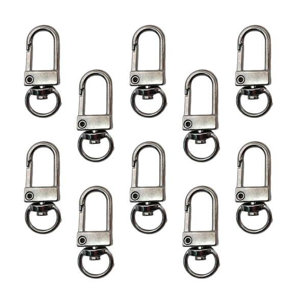 10 Pcs Metal Lobster Claw Clasps Swivels Snaps Hooks Hardware Accessories for Bag Jewelry Making