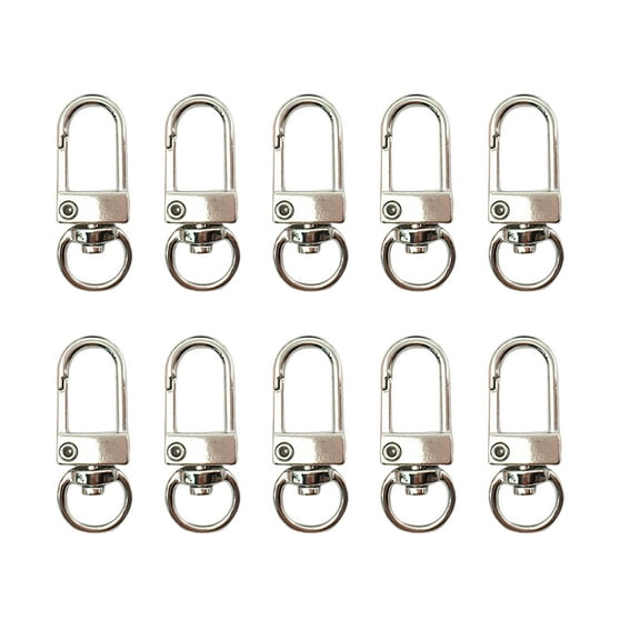 10 Pcs Metal Lobster Claw Clasps Swivels Snaps Hooks Hardware Accessories for Bag Keychains Connector Jewelry Making