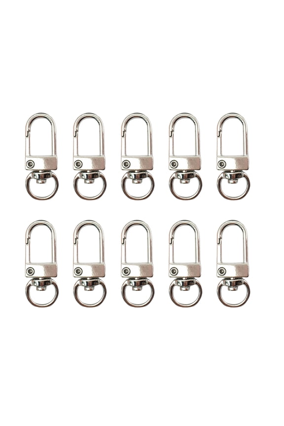 10 Pcs Metal Lobster Claw Clasps Swivels Snaps Hooks Hardware Accessories for Bag Keychains Connector Jewelry Making